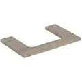 Produktbild: Geberit One Waschtisch-Platte 505282006 75 x 3 x 47 cm, Nussbaum hickory/Melamin Holzstruktur, Ausschnitt mittig