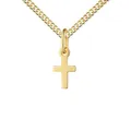 Produktbild: JEVELION Taufkreuz 585 Gold Kreuzanhänger Goldkreuz für Damen und Kinder Kettenanhänger 14 Karat Gelbgold