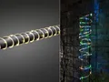 Produktbild: 10m LED Lichterschlauch Batteriebetrieb Timer Lichtsensor IP44 Beleuchtung
