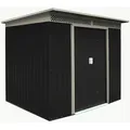 Produktbild: Dema - Geräteschuppen Gerätehaus Schuppen Gartenhaus Dublin Metall 4,8 qm Anthrazit