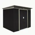 Produktbild: Metall Gerätehaus Geräteschuppen Gartenschuppen Gartenhaus Dublin anthrazit
