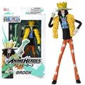 Produktbild: Bandai - Anime Heroes - One Piece - Anime Heroes Figur - 17 cm - Brook Actionfigur - Offizielle One Piece Manga Lizenz - Bewegliche Brook Figur - Spielzeug für Kinder ab 4 Jahren - 37006