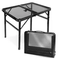 Produktbild: EASTSTORM Camping-Klapptisch 60 cm aus Aluminium, leicht und mobil
