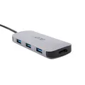 Produktbild: acer 7-in-1 Mini Dock (USB Type-C zu 1x USB Type-C (w PD), 3X USB 3.0, 1x HDMI, 1x SD Card Reader, 1x Micro SD Card Reader) Silber, HPDSCAB008