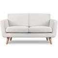 Produktbild: Schlafsofa Mit Armlehnen 'tagio', Weiss, Stoff, Scandinavian, 153x80x84 Cm - Konsimo