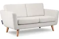 Produktbild: KONSIMO® 2-Sitzer TAGIO Sofa, hergestellt in der EU, Scandi-Stil, mit Armlehnen, Gestell aus Massivholz