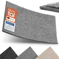 Produktbild: Blumtal Fußmatte 50x80 cm - Mikrofaser Schmutzfangmatte mit wasserdichter TPR-Rückseite - rutschfeste Fussmatte innen - Schmutzmatte aus Hochleistungs-Mikrofaser - Türvorleger in Grau