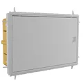 Produktbild: Telefonzentrale Qzero Vertieft Draht Wand 12 Module IP65 Weiß 990.12 Satin