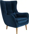 Produktbild: MIRJAN24 Polstersessel Estjano, Ohrensessel, Relaxsessel, Stilvoll Wohnzimmer Sessel (Farbe: Kronos 09)