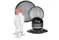 Produktbild: Moritz Geschirr-Set Camping Geschirr Stone Grey, 12 - 28 tlg, Geschirrset Campinggeschirr Picknick Set 4 Personen