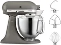 Produktbild: KitchenAid Küchenmaschine Artisan 5KSM185PSEGR, 300 W, 4,8 l Schüssel