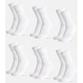 Produktbild: TENNIS CREW SOCKEN - 6-Pack - Weiß - 35-38