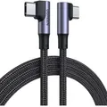 Produktbild: Ugreen abgewinkeltes USB Typ C Kabel USB Typ C Quick Charge Power Delivery 100W 5A 1m schwarz US335 70696