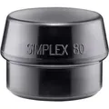 Produktbild: Halder Schonhammerkopf simplex 80mm Gummi