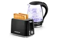 Produktbild: Aigostar Frühstücks-Set (2-tlg), Wasserkocher 1,7L / 2-Scheiben Langschlitz Toaster, Schwarz