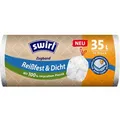 Produktbild: Swirl Müllbeutel Reißfest und Dicht, 35 Liter, mit Zugband, weiß, 11 Stück