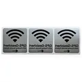Produktbild: iSecur 3x GPS Aufkleber - Silber 6 x 6 cm - Warnung GPS-Tracking Security System - GPS Sticker Alarm gesichert - Wetterfest innenklebend für Fahrzeuge, Türen & Fenster I hin499