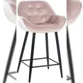Produktbild: CLP Barhocker Gibson pink/Samt