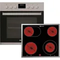 Produktbild: Bauknecht Herdset, Edelstahl, A+, 57.7x50.7 cm, Digitaldisplay, Elektronikuhr, Schnellaufheizung, Vollglas-Innentür, Versenkknebel, Backofenbeleuchtung, Küchen, Küchenelektrogeräte, Herde