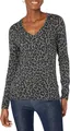 Produktbild: Amazon Essentials Damen V‑Ausschnitt T‑Shirt, leicht, Grau, Modal‑Mix