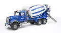 Produktbild: BRUDER Kinder Spielzeug Mack Granite Betonmischer LKW Truck blau M1:16 / 02814