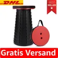 Produktbild: Tragbarer Klapphocker - Hochwertiger Mini Teleskophocker für Outdoor & Indoor