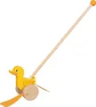 Produktbild: goki 54846 – Schiebetier Ente Ellie – fröhliches Laufspielzeug aus Holz mit Watschelgang