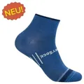 Produktbild: Wrightsock Sportsocken Quarter Coolmesh II (dünn, atmungsaktiv, bequem) denimblau - 1 Paar blau 41,5-45