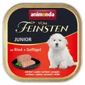 Produktbild: animonda vom Feinsten Hundefutter nass mit Rind + Geflügel (22 x 150g), Welpen getreidefreies Hundefutter ohne Zucker, mit frischen, fleischigen Zutaten