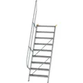 Produktbild: Alu-Treppe 60 Grad 4 Stufen B 600 mm lichte Höhe 970 mm Ausladung 811 mm, 600204