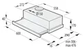 Produktbild: Gorenje TH62E4X Abluft/Umluft Dunstabzugshaube/Esse Einbau 60 cm (Edelstahl)