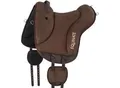 Produktbild: Equinate Reitpad Newfield aus synthetischem Wildleder braun S
