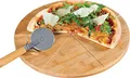Produktbild: Kesper Pizza-Teller mit Pizza-Schneider aus Bambus 32 cm