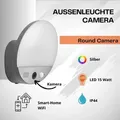 Produktbild: Ledvance LED Smart+ Kamera Außenleuchte Round Dunkelgrau IP44 15W 950lm Warmweiß 3000K Bewegungsmelder WiFi - Dunkelgrau