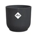 Produktbild: elho Vibes Fold Rund 14 Pflanzentopf - Blumentopf für Innen - 100% recyceltes Plastik - Ø 14.1 x H 12.9 cm - Schwarz/Anthracite