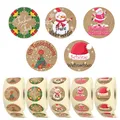Produktbild: Aufkleber Weihnachten 2500 St 35 mm Rund Weihnachtsaufkleber Frohe Weihnachten
