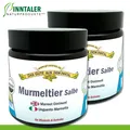 Produktbild: 2 x 110 ml Murmeltier Salbe Muskeln Gelenke Inntaler Naturprodukte im Glastiegel