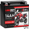 Produktbild: Langzeit Gel Motorradbatterie YTX14-BS 14Ah 12V