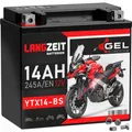 Produktbild: Langzeit YTX14-BS Motorradbatterie GEL 12V 14Ah 51214 CTX14-BS GTX14-BS YTX14-4