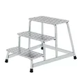 Produktbild: MUNK Montagetritt 50009 silber 3 Stufen, H: 60,0 cm