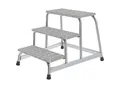 Produktbild: MUNK Montagetritt, Trittfläche 550 x 300 mm, 3 Stufen inkl. Plattform, BxT 750 x 880 mm