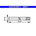 Produktbild: ATE 24.8134-0547.1 Bremsleitung