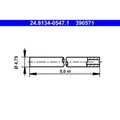 Produktbild: Ate 24.8134-0547.1 Bremsleitung