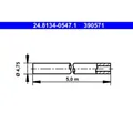 Produktbild: Bremsleitung ATE 24.8134-0547.1 für