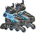 Produktbild: Inline Skates, Leon, schwarz/blau, Gr. 37-40 : 37-40 : schwarz