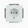 Produktbild: Busch-Jaeger 20 EUC-84 SCHUKO® Steckdose (Thermoplast) Studioweiß 2CKA002011A3725 future linear