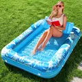 Produktbild: Luftmatratze aufblasbar Sonnenliege 4 in 1 Pool 70x46 cm Schwimmliege Strand See