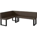 Produktbild: Meblini Eckbank, Braun, Leder, L-Form, 196x142 cm, Esszimmer, Bänke, Eckbänke