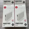 Produktbild: Hama Powerbank Batterie externer Akku Handy Schnellladegerät USB-A Weiß,00201667