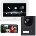 Produktbild: Goliath® Türklingel & Türsprechanlage mit Kamera [AUFPUTZ TÜRSTATION] - Klingel mit Kamera & Monitor - Doorbell Camera - Video Sprech - & Klingelanlage mit Türöffner - Videotürklingel (7 Zoll)